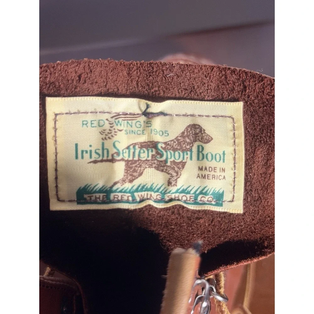 70s Vintage Red Wing Irish Setter Moc Toe Made In America Dated 02/76 Size 9